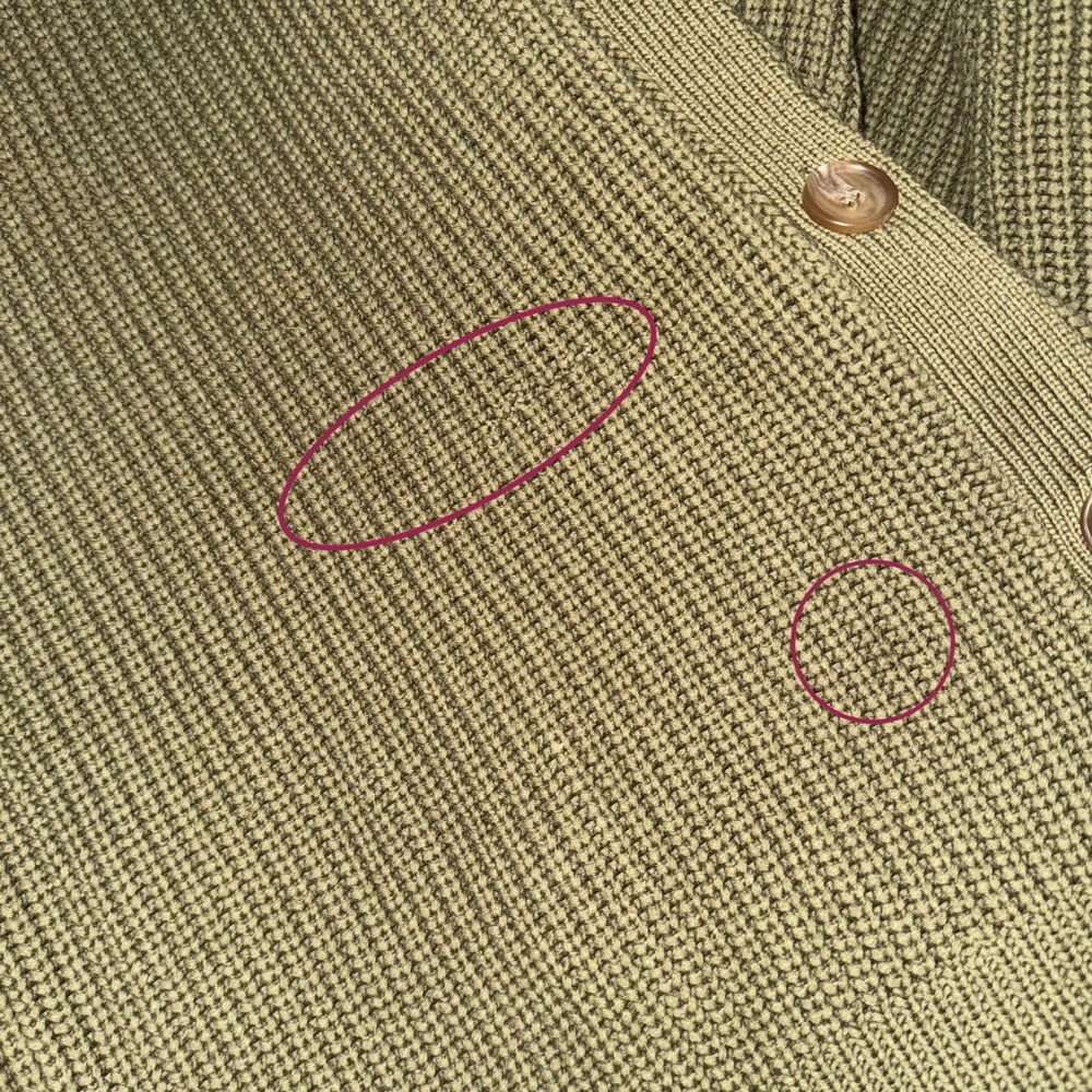 Jenni Kayne Cotton Cocoon Cardigan Sweater Sage Green - Picture 5 of 12